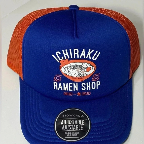 Naruto - Shippuden Collection - Ichiraku Ramen Shop Hat - Blue & Orange - OSFM - Picture 8 of 11
